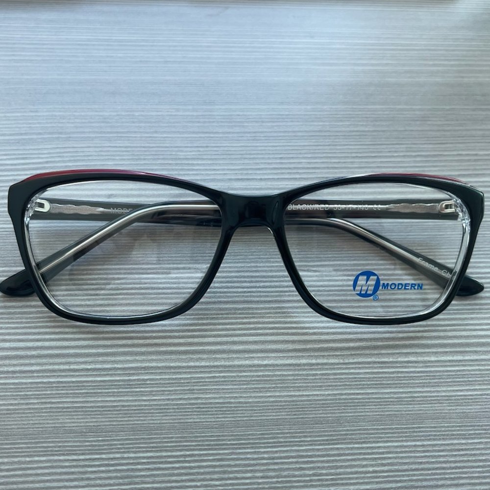 Modern Optical Modern Frames-Black and Red